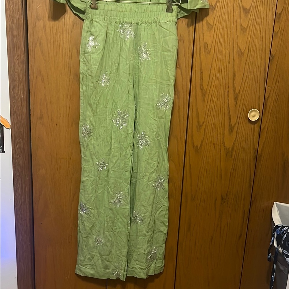 Reserved Green Floral Women's Swim Coverup Set - Picture 3 of 14